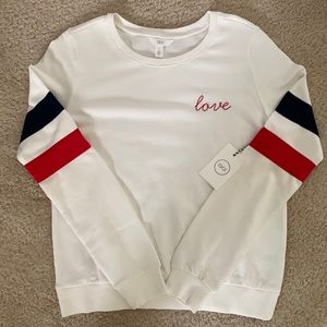 1901 Nordstrom Ivory “Love” Sweatshirt